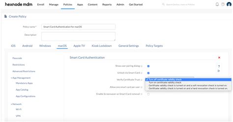 macos remove smart card|Configure a Mac for smart card–only authentication.